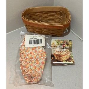 Longaberger 1999 Candy Corn Basket With Liner & Protector Unused